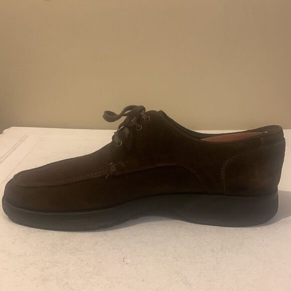 Salvatore Ferragamo Men\'s Brown Suede Lace Up Oxford Dress Shoes US 9.5 D Italy main image 13